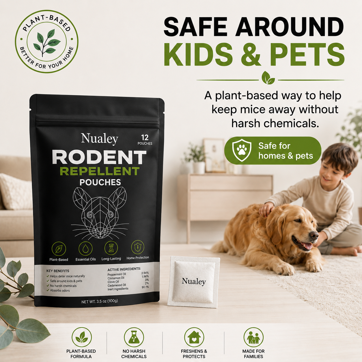 No-Nest™ Rodent Repellent Pouches
