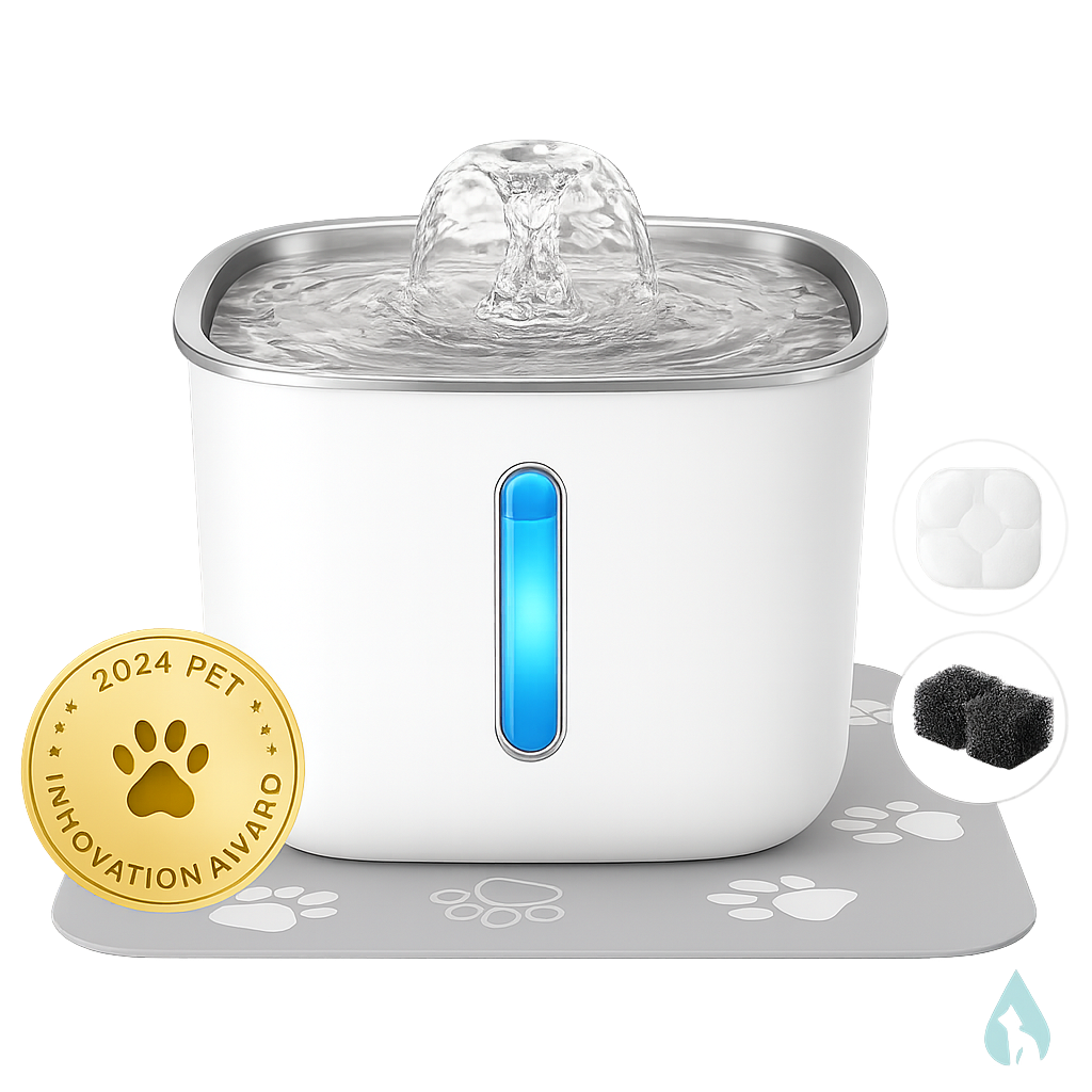 Nualey 3L Cat Water Fountain – Quiet, Filtered, Fresh Water Anytime